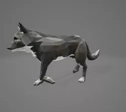 3d wolf 3D model