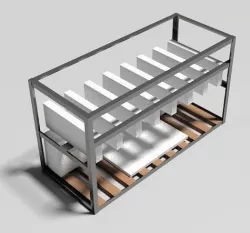 8 GPU Custom Frame  3D model