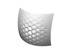 Algorithm of grasshopper hexagonal pattern on a surface 3D model