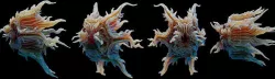 Alien Squid Low-poly 3D model