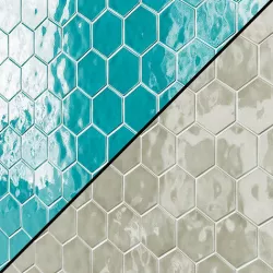 Amadis Art Deco Glossy on Mesh Arctic Wall tiles 3D model