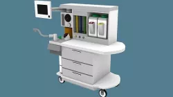 Anesthesia Machine and Cart  Low-poly 3D model
