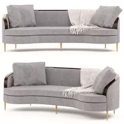 AVA curved sofa 3D model