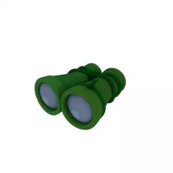Bamboo binoculars 3D model