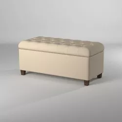Banco tipo sillon para guardar cosas - Tufted Storage Bench 3D model