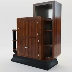 Bar etagere - Art Deco 1930 - France 3D model