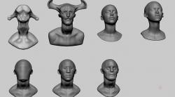 Base Head Models 3D model