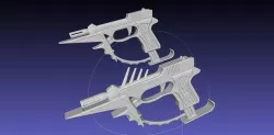 Black Bullet Kagetane Hiruko Guns Basic Models 3D model