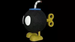 bomb walker mario 3D model