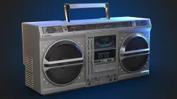 BoomBox Low-poly 3D model