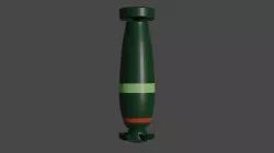 British Explosive Ordnance F 20lb Mk II Cluster Bomb Low-poly 3D model