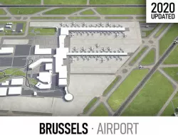 Brussels Airport Low-poly 3D model
