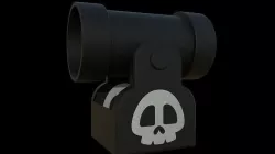 bullet launcher mario 3D model