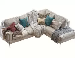 Capri sectional sofa 3D model