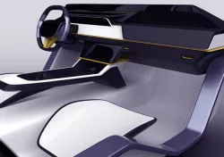 Car interior concept 3D model