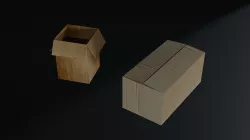 Cardboard Boxes 3D model