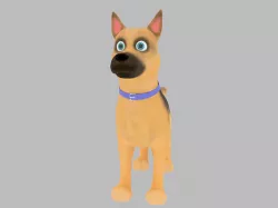 Cartoon Dog 3D model