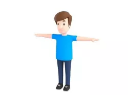 CartoonMan043 Fat Man 3D model