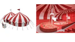 Circus interior and exterior model 3D model