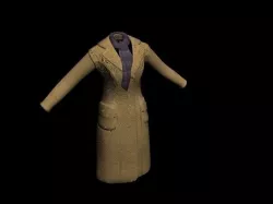 Coat and Scarf 3D model