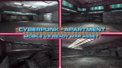 Cyberpunk Apartment Interior - 01 - Mobile VR Ready Game Level Low-poly 3D model