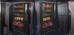Cyberpunk Vending and ATM Low-poly 3D model