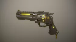 Deadlock revolver Low-poly 3D model