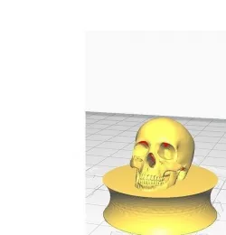 Ear plug skull 3D model