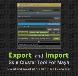 Export - Import SkinCluster 3D model