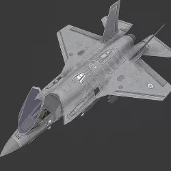 F35 A Low-poly 3D model