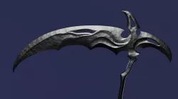 Fantasy Scythe Low-poly 3D model