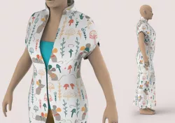 Female mannequin with clothes 3D model