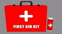 First Aid Kit and Bandage Low-poly 3D model