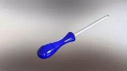 Flat Screwdriver ENG Duz Tornavida TR 3D model