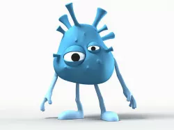 Funny Bacterium 3D model