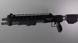 Futuristic Shotgun Low-poly 3D model