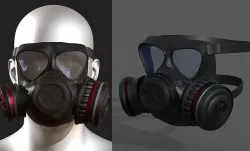 gas mask helmet scifi Low-poly 3D model