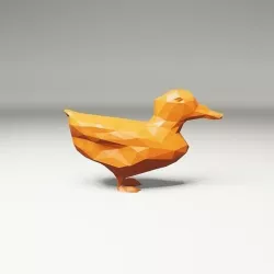 Geometric Duck Low-poly 3D model