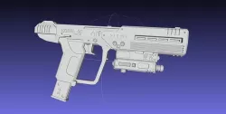 Halo ODST Socom Pistol Basic Model 3D model