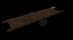 handcart Low-poly 3D model