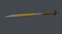 Hermes A missile KA-52 Low-poly 3D model
