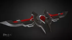 Horde Warglaive Low-poly 3D model