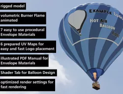 Hot Air Balloon 3D model