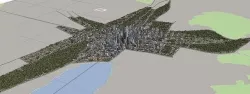 huge city 3D model