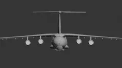 IL-76 Lowpoly model 3D model
