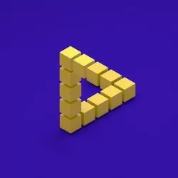 Impossible triangle 3D model