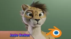 Jade Anthro Cheetah 3D model
