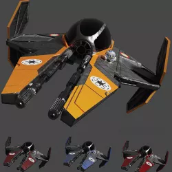Jedi Interceptor 3D model