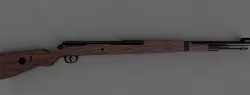 Karabiner 98k Low-poly 3D model