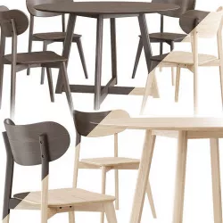 Kave Home - Safina chair and Extendable Maryse table 3D model